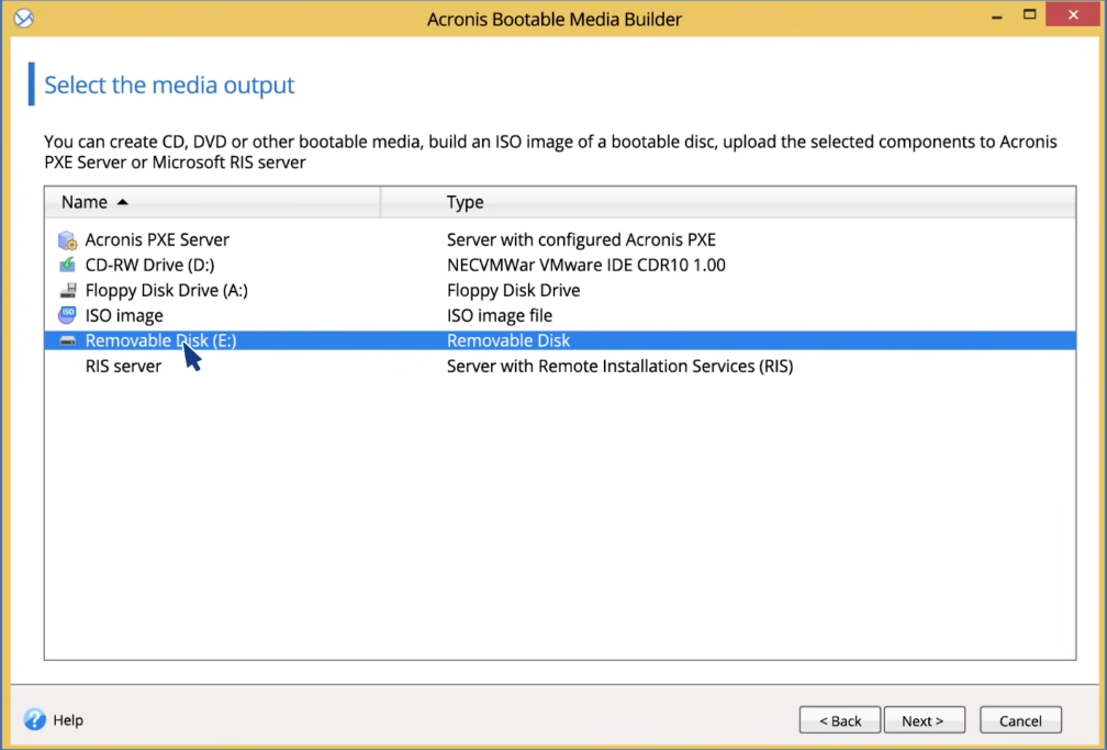 acronis true image bare metal restore