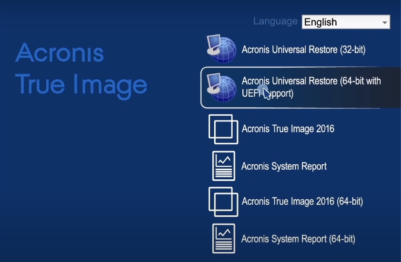 acronis true image vs universal restore