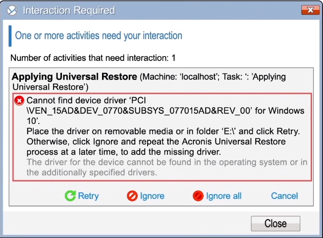 acronis true image 2015 bare metal restore